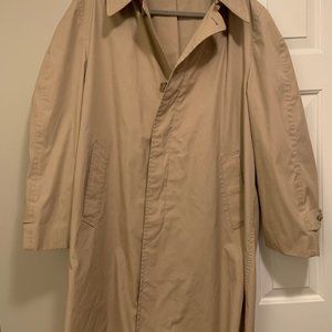Vintage London Fog Size XL (44 Reg) Beige Maincoats Trench Coat Jacket